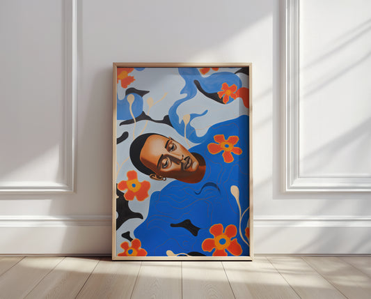 Blue Bloom Poster