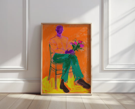Neon Stillness Poster
